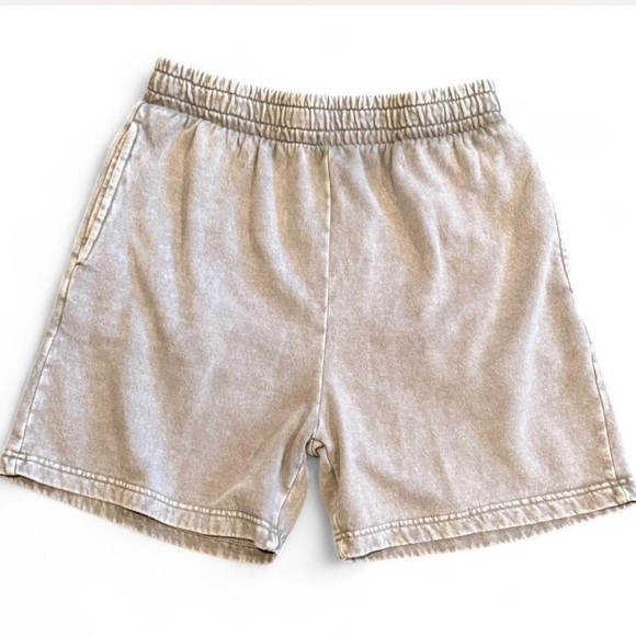 GARAGE Gray Sweat Shorts small - Picture 3 of 5